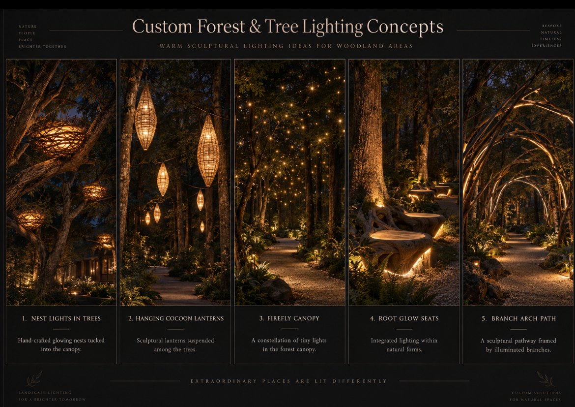 Forest and oak lighting